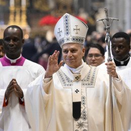 Papež med dopoldansko sveto mašo v baziliki sv. Petra (photo: Vatican media)