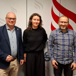 Gostje oddaje (z desne) Dan Podjed, Manca Kok in Benjamin Tomažič (photo: ARO)