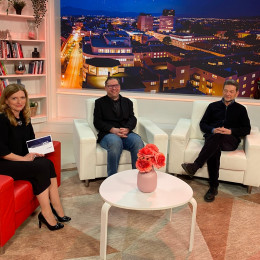 Tanja Dominko, dr. Aleš Maver in dr. Ivan Štuhec (photo: Urša Sešek)