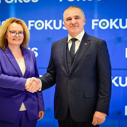 Gosta politične Svetovalnice sta bila predsednik stranke Fokus Marko Lotrič in generalna sekretarka stranke Monika Kirbiš-Rojs (photo: Spletna stran Fokus)