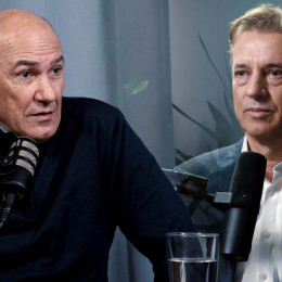 Janez Janša in Robert Golob (photo: AIDEA podkast)