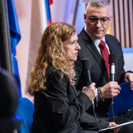 Tanja Dominko in Alen Salihović (photo: Rok Mihevc/Radio Ognjišče)