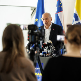 Predsednik SDS Janez Janša (photo: Nebojiša Tejić/STA)