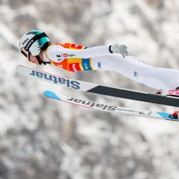 Nika Prevc v Planici (photo: Anže Malovrh/STA)