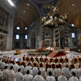 Krizmena maša v vatikanski baziliki (photo: Vatican News)