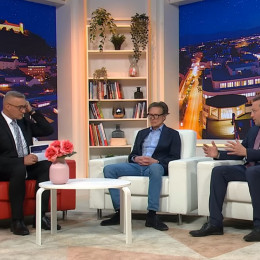 Jan Zobec in Dr. Dr. Klemen Jaklič (photo: Zajem zaslona Planet TV)