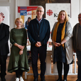 Sodelujoči na novinarski konferenci Slovenske karitas (photo: Slovenska karitas)