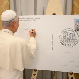 Leon XIV. na Papeški cerkveni akademiji (photo: Vatican News)