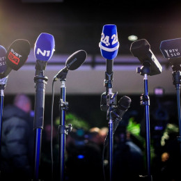 Mikrofoni, mediji, novinarstvo (photo: Daniel Novakovič / STA)