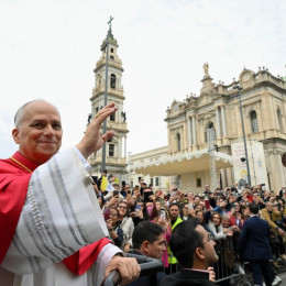 Papež v Pompejih (photo: Vatican Media)