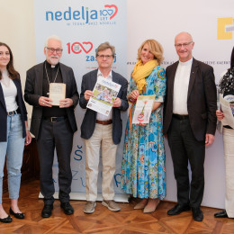 Laura Praster, škof Marketz, Gotthardt, Monika Novak-Sabotnik, Krištof, Alexandra Praster (photo: Stefan Reichmann)