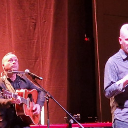 Christopher West in glasbenik Mike Mangione (photo: Marjana Debevec)