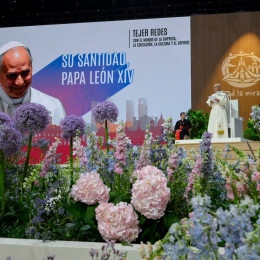 Dogodek v športni dvorani Movistar Arena (photo: Vatican News)