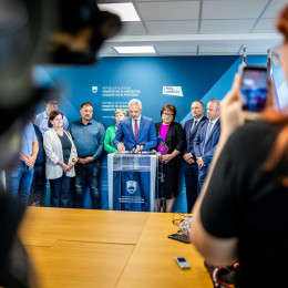 Izjava ministra za kmetijstvo Janeza Ciglerja Kralja (photo: Siniša Kanižaj/STA)