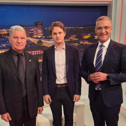Dr. Janez Juhant, Alen Salihović in Blaž Podobnik (photo: ARO)