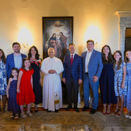 Papež Leon XIV. v rezidenci ameriškega veleposlanika pri Svetem sedežu (photo: Vatican Media)