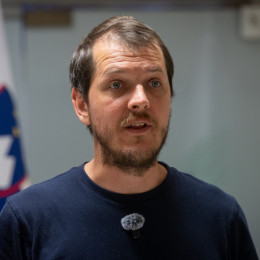 Predstavnik Civilne iniciative za Ljubljano Klemen Fajs (photo: Bor Slana / STA)
