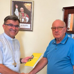 Škof Maksimilijan Matjaž in državni sekretar Vinko Gorenak (photo: Škofija Celje)
