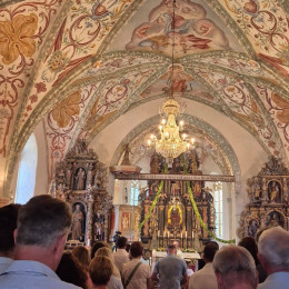 Notranjost cerkve svete Marjete v Žlebah pri Medvodah (photo: Lidija Zupanič)