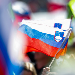 Slovenska zastava (photo: Anže Malovrh/STA)