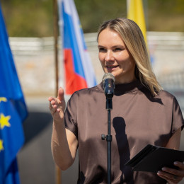 Ministrica za okolje in prostor Polona Rifelj (photo: Bor Slana/STA)