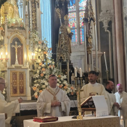 V Marijinem svetišču na Gorci v Malečniku so gostili kardinala Rolandasa Makrickasa (photo: Andreja Seršen Dobaj/STA)