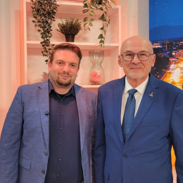 Peter Merše in Jelko Kacin (photo: Planet TV)