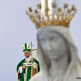 Sveta maša papeža Leona XVI. v Lurdu (photo: Simone Risoluti/Vatican Media)