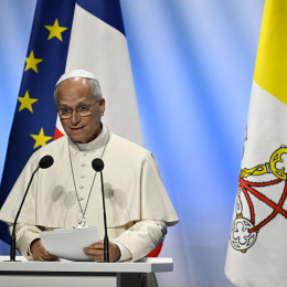 Papež Leon XIV. v Metzu (photo: Matteo Pernaselci, Vatican Media)