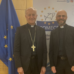 Škof Anton Jamnik z direktorjem Karitas Ukrajine (photo: arhiv škof Anton Jamnik)