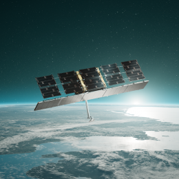 ICEYE SAR satellite Netherlands (photo: Defensie Nederland, CC BY-SA 4.0 <https://creativecommons.org/licenses/by-sa/4.0>, via Wikimedia Commons)