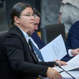 Poslanka Katja Kokot (photo: Daniel Novakovič / STA)