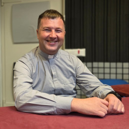 Spiritual v Bogoslovnem semenišču v Ljubljani Gregor Celestina (photo: Rok Mihevc)