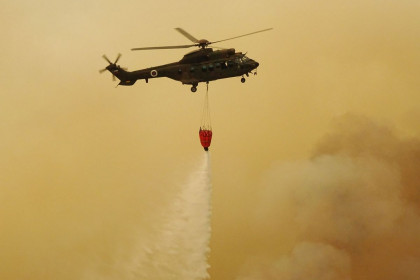 Gašenje s helikopterjem, požar (photo: Ervin Čurlič)
