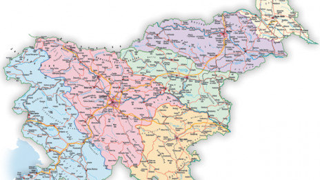 Zemljevid slovenskih škofij (photo: ARO)