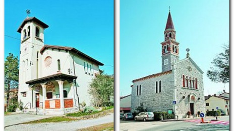 Cerkvi v Jamljah in Doberdobu (photo: spletna stran župnije)