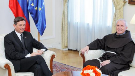 Predsednik Borut Pahor in nadškof Stanislav Zore (photo: Daniel Novakovič/STA)