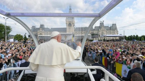 Papež v Romuniji (photo: Vatican News)
