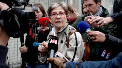 Lambertova mati z novinarji (photo: Vatican News)