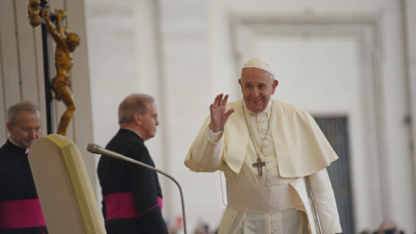 Papež Frančišek na splošni avdienci (photo: Rok Mihevc)