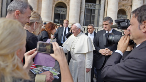 Srečanje s papežem Frančiškom (photo: Rok Mihevc)