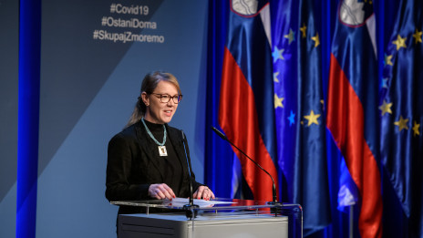 Ministrica za Slovence v zamejstvu in po svetu dr. Helena Jaklitsch (photo: Anze Malovrh/STA)