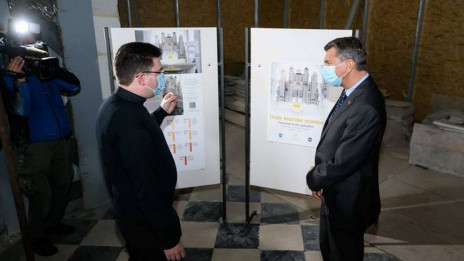 Borut Pahor v koprski stolnici (photo: Nebojsa Tejic/STA)