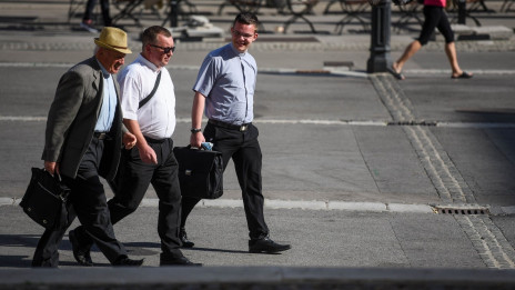 Duhovniki na ljubljanskih ulicah (photo: Rok Mihevc)