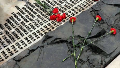 Spominska plošča žrtev tragične letalske nesreče na Korziki (photo: Tamino Petelinšek/STA)