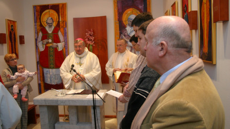 Slovesnost blagoslova radijske kapele 8. 12. 2005 (photo: Izidor Šček)