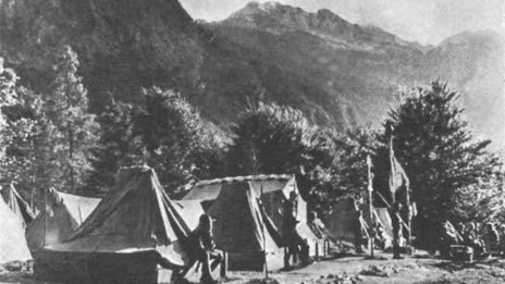 Skavtski tabor v Bohinju leta 1935 (photo: Pavel Kunaver, Public domain, via Wikimedia Commons)