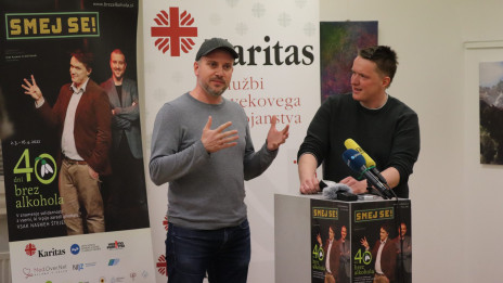 Aleš Novak in Uroš Kuzman (photo: Slovenska karitas)