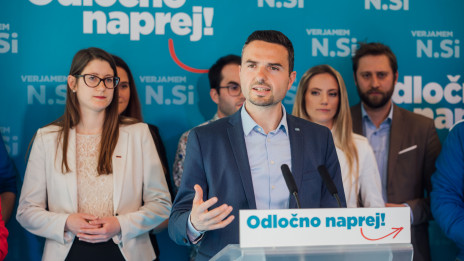 Matej Tonin: 'Za nadaljnji razvoj Slovenije bi bila najboljša desnosredinska vlada.' (photo: NSi)