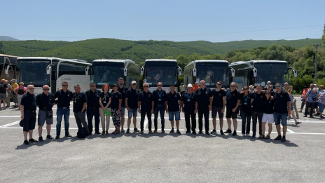 Ekipe avtobusov 1, 2, 3, 4 in 5 vodnikov, šoferjev in radijcev (photo: Jure Sešek)